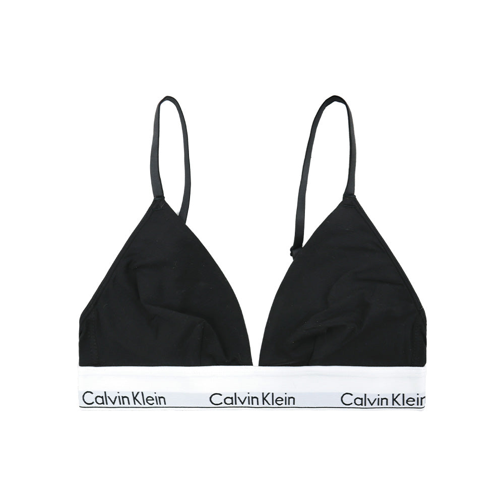 Calvin Klein Modern Cotton ribbed triangle bralette & brief set