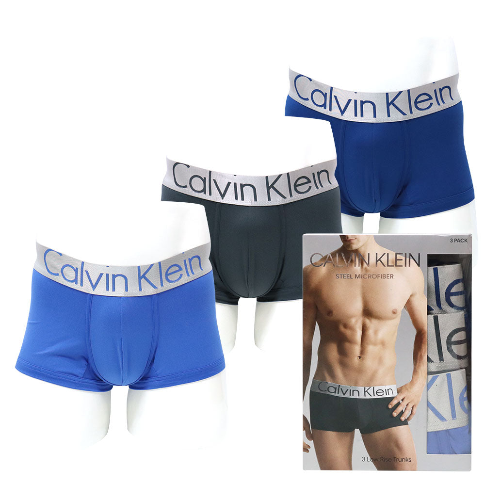 CALVIN KLEIN Steel Micro Low Rise Trunk 3-Pack NB1656-611