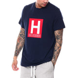TOMMY HILFIGER H LOGO T-SHIRTS NAVY 09T4223