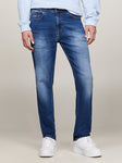 Tommy Jeans Ryan Straight Relaxed Fit Wilson Mid Blue Stretch