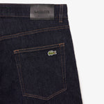 LACOSTE Men's Slim Fit Stretch Five Pocket Jeans BACK INDIGO