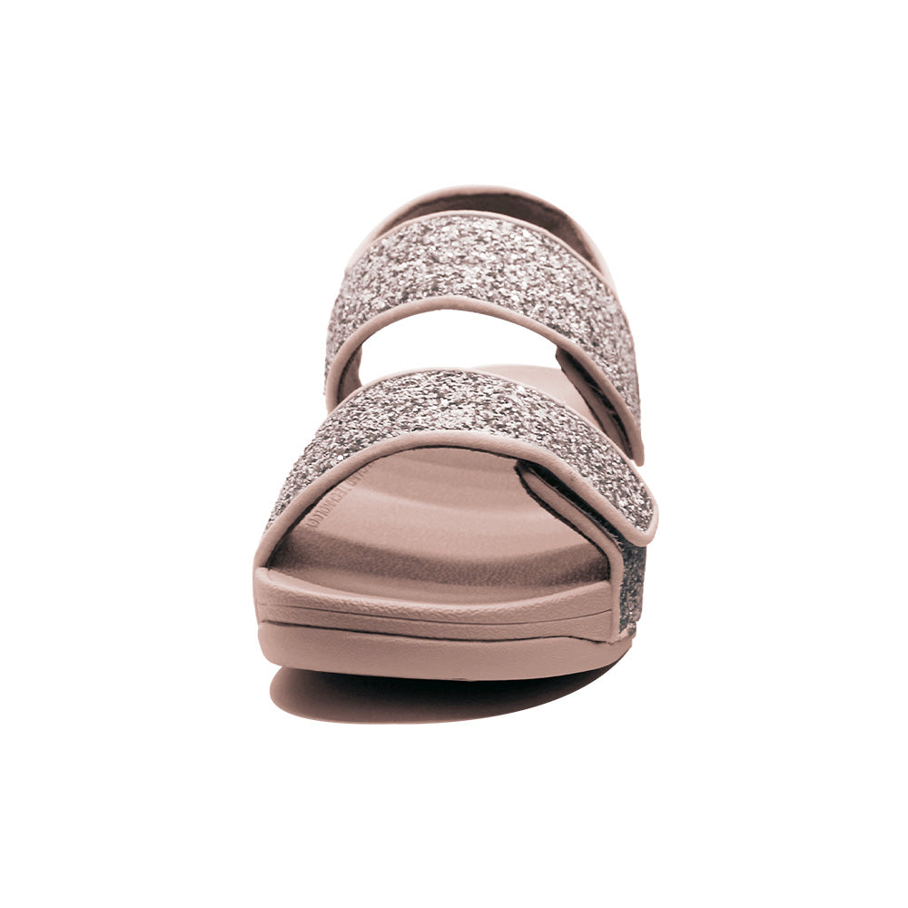 fitflop MINA GLITTER MIX BACK-STRAP SANDALS CORAL PINK DN2-807