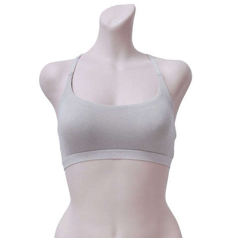 CALVIN KLEIN Pure Ribbed Unlined Bralette QF6438-100