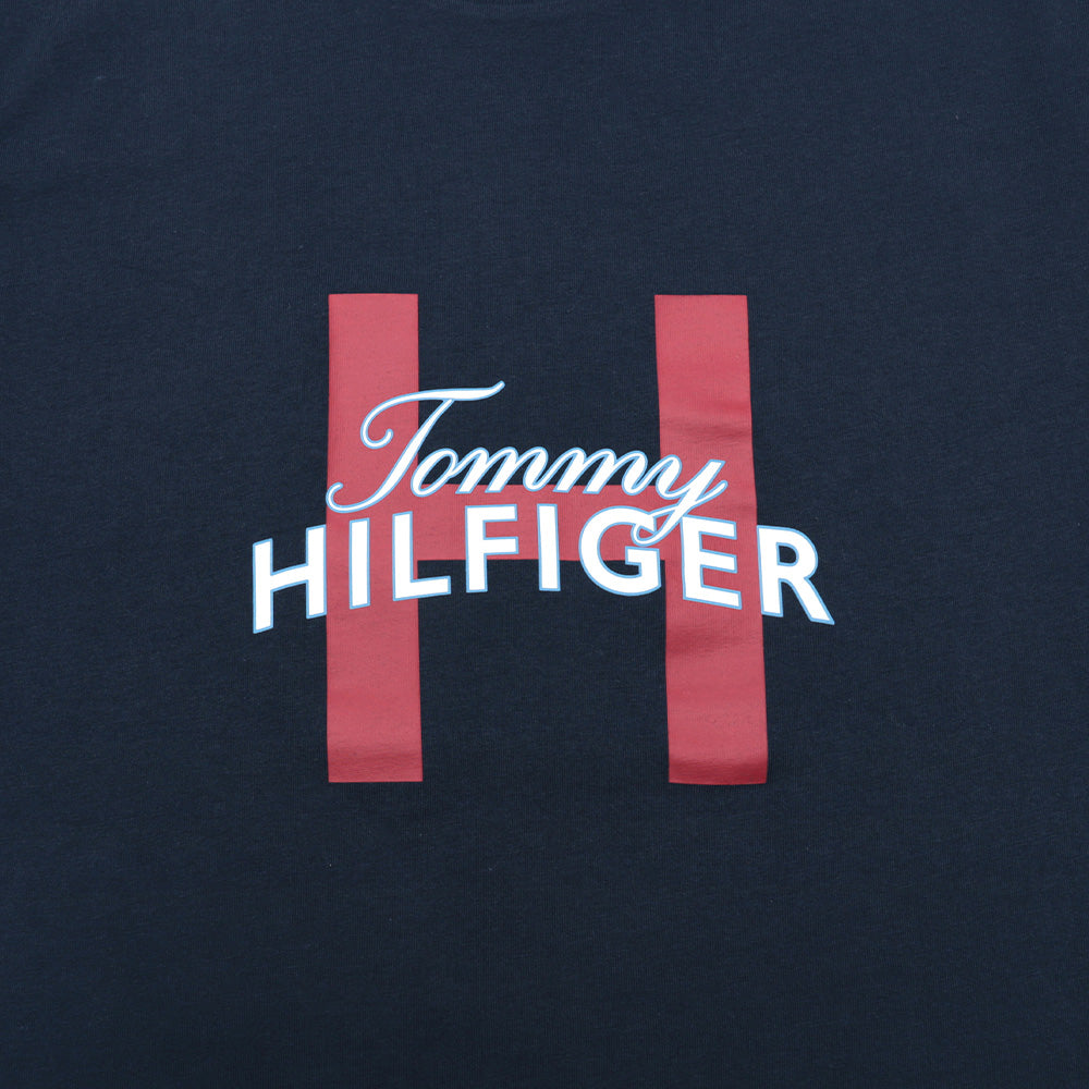 LOGO T-SHIRTS GREY LETTER COLETTE 09T4161 TOMMY – MALL H HILFIGER