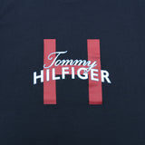 TOMMY HILFIGER H LOGO LETTER T-SHIRTS BLUE DAWN 09T4161