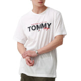 TOMMY HILFIGER LOGO CREW NECK T-SHIRTS WHITE 09T3954