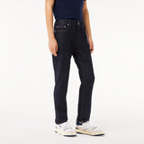 LACOSTE Men's Slim Fit Stretch Five Pocket Jeans BACK INDIGO