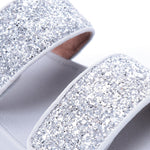 fitflop MINA GLITTER MIX SLIDES SILVER DN3-011