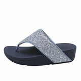 fitflop OLIVE GLITTER MIX TOE-POST SANDALS PORCELAIN BLUE DO3-863