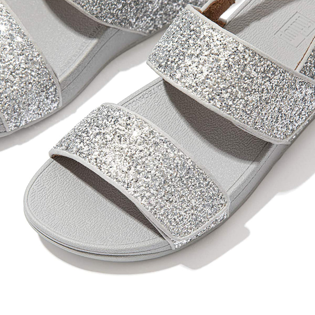 fitflop MINA GLITTER MIX BACK-STRAP SANDALS SILVER DN2-011 â COLETTE MALL